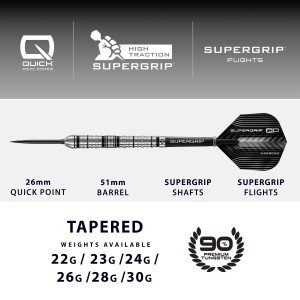 Harrows Supergrip QP 90% Dartpijlen