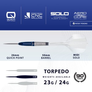 Harrows Geo Torpedo 90% Dartpijlen