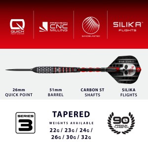 Harrows Ryan Searle Series 3 90% Dartpijlen