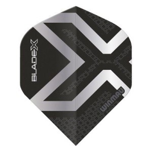 Winmau Blade X Prism Delta Black Silver Flights