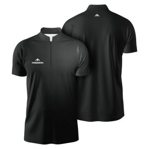 Mission Exos Collarless Shirt Black
