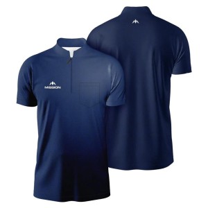 Mission Exos Collarless Shirt Blue
