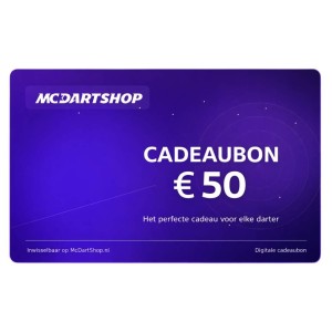McDartshop Cadeaubon € 50