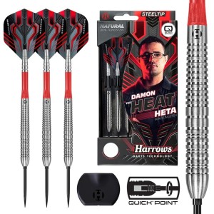 Harrows Damon Heta Natural Quick Point 90% Dartpijlen