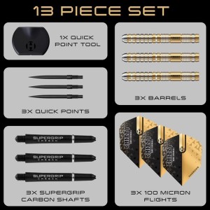 Harrows Dave Chisnall V2 Quick Point 90% Dartpijlen