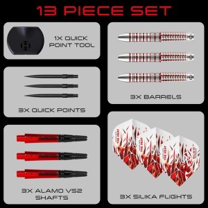 Harrows Damon Heta V2 Quick Point 90% Dartpijlen