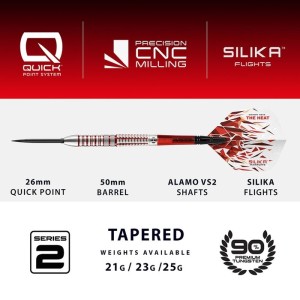 Harrows Damon Heta V2 Quick Point 90% Dartpijlen