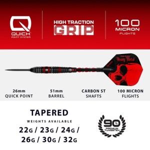 Harrows Ryan Searle V1 Quick Point 90% Dartpijlen