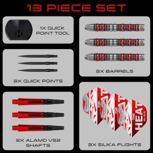 Harrows Damon Heta V3 Quick Point 90% Dartpijlen