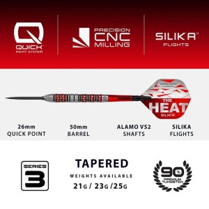Harrows Damon Heta V3 Quick Point 90% Dartpijlen