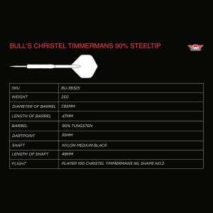 Bull's Christel Timmermans 90% Dartpijlen
