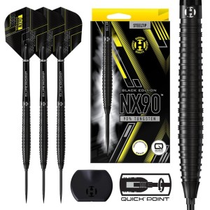 Harrows NX90 Black Quick Point 90% Dartpijlen