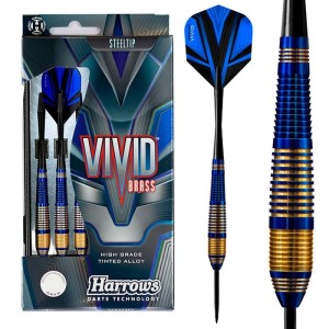 Harrows Vivid Blue Brass Dartpijlen