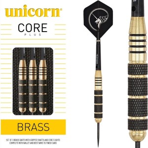 Unicorn Core Plus Brass S2 Dartpijlen