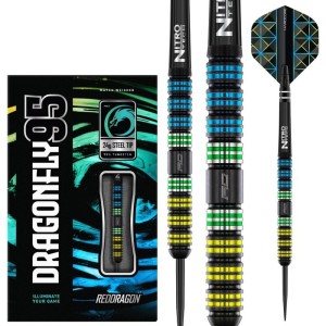 Red Dragon Dragonfly Black Parallel 95% Dartpijlen