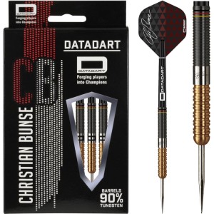 Datadart Christian Bunse 90% Black & Gold PVD Dartpijlen