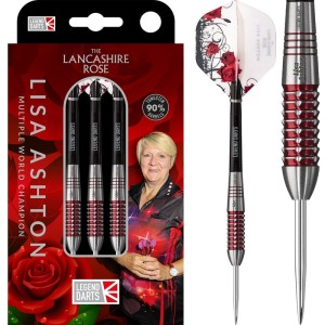 Legend Darts Lisa Ashton The Lancashire Rose 90% Dartpijlen