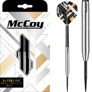 McCoy Sabergrip Silver 90% Dartpijlen