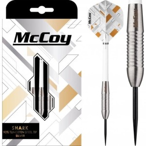 McCoy Shark Silver 90% Dartpijlen