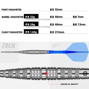 Caliburn Rix R6 90% Dartpijlen