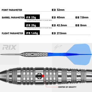 Caliburn Rix R3 90% Dartpijlen