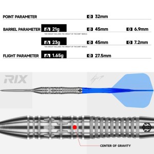 Caliburn Rix R2 90% Dartpijlen