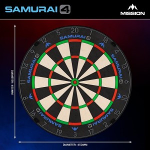 Mission Samurai 4 Graphite Dartbord
