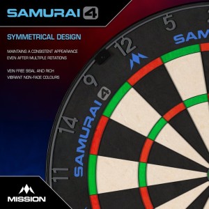 Mission Samurai 4 Graphite Dartbord