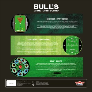 BULL'S Gameboard Football Dartbord