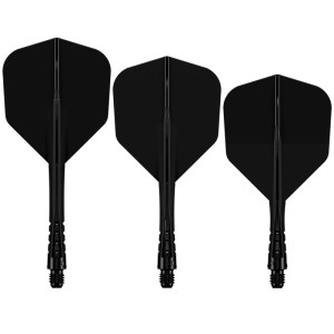 Mission Force 90 Vortex Black No6 Moulded Flights