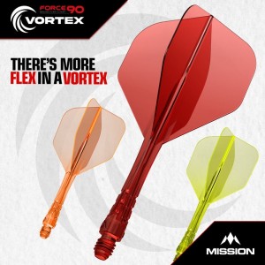 Mission Force 90 Vortex Neon Orange No6 Moulded Flights