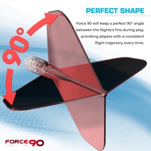 Mission Force 90 Gradient Black No2 Moulded Flights