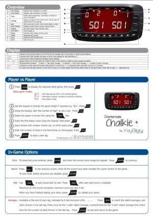 KeyGlory Dartsmate Chalkie Plus Black Edition