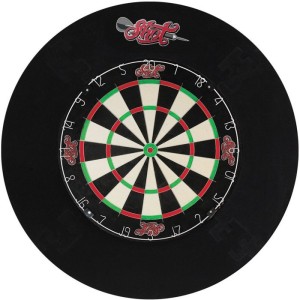 Shot 4 Piece Dartboard Surround Black