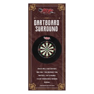 Shot 4 Piece Dartboard Surround Black
