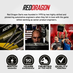 Red Dragon Ascend Parallel 90% Dartpijlen
