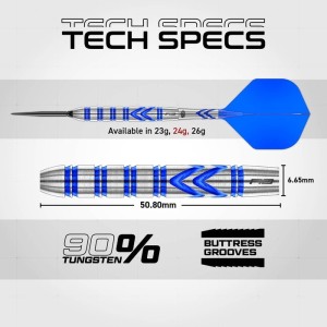 Red Dragon Gerwyn Price Blue Original Switch Point 90% Dartpijlen