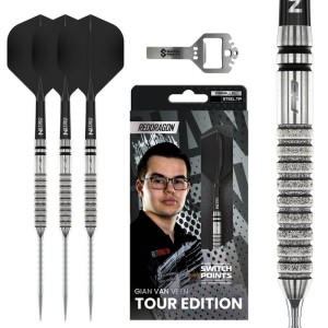 Red Dragon Gian van Veen Tour Edition Switch Point 90% Dartpijlen
