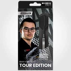 Red Dragon Gian van Veen Tour Edition Switch Point 90% Dartpijlen