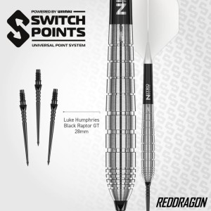 Red Dragon Luke Humphries TX1 Pioneer Switch Point 90% Dartpijlen