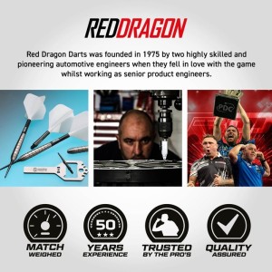 Red Dragon Luke Humphries TX1 Pioneer Switch Point 90% Dartpijlen