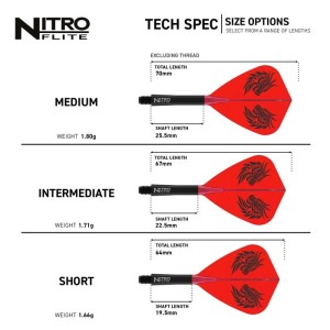 Red Dragon Nitro Flite System Jonny Clayton Kite Dart Flights