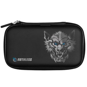 Ruthless Designed EVA Dart Case Large Black Wolf