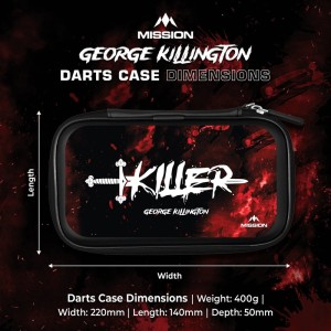 Mission Darts Players EVA Dart Case George Killington