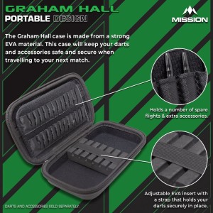 Mission Darts Players EVA Dart Case Graham Hall