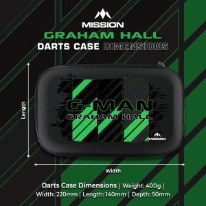 Mission Darts Players EVA Dart Case Graham Hall