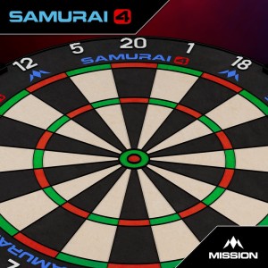 Mission Samurai 4 Dartbord Black Spider