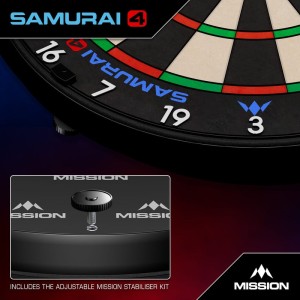 Mission Samurai 4 Dartbord Black Spider