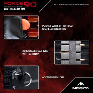 Mission Force 90 Dart Case EVA Moulded Wallet Slim