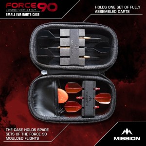 Mission Force 90 Dart Case EVA Moulded Wallet Slim
